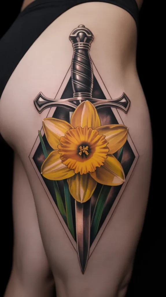 Daffodil Birth-Flower-Tattoo