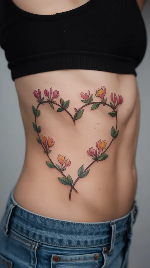 Honeysuckle Birth-Flower-Tattoo