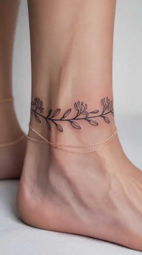Honeysuckle Birth-Flower-Tattoo