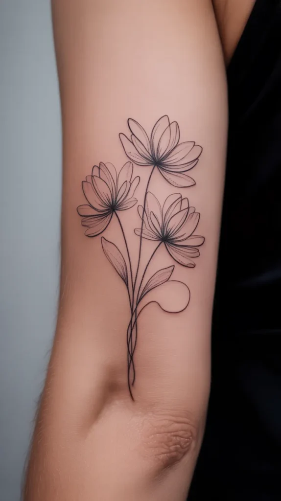 Kids Birth-Flower-Tattoo