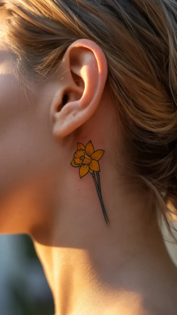 Daffodil Birth-Flower-Tattoo