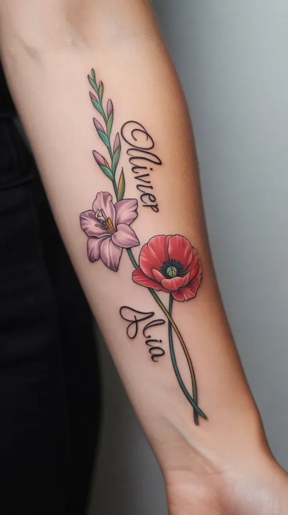 Kids Birth-Flower-Tattoo