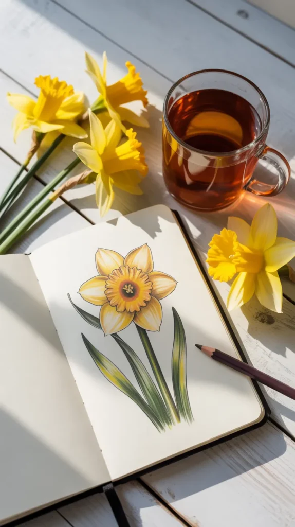 Daffodil Birth-Flower-Tattoo