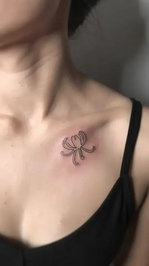 Honeysuckle Birth-Flower-Tattoo