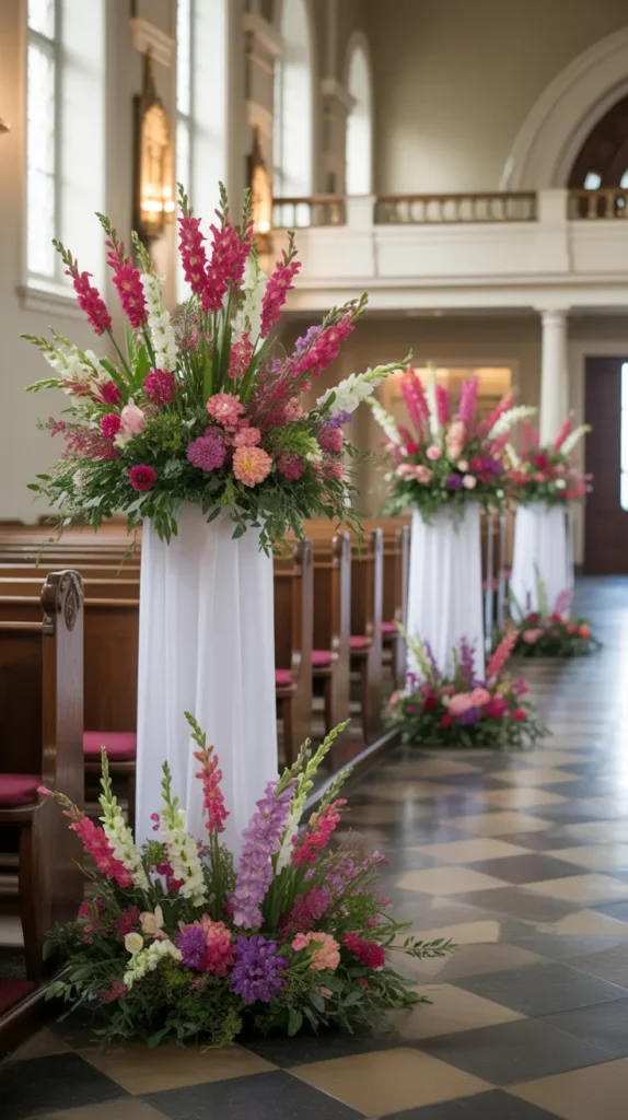 Colorful-Aisle-Flowers