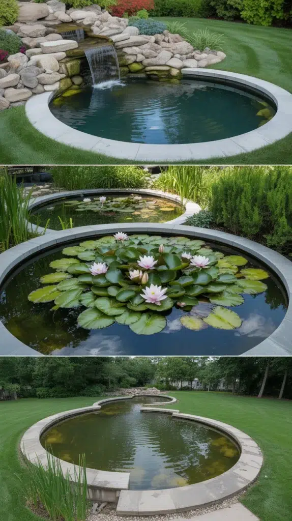 backyard pond ideas large