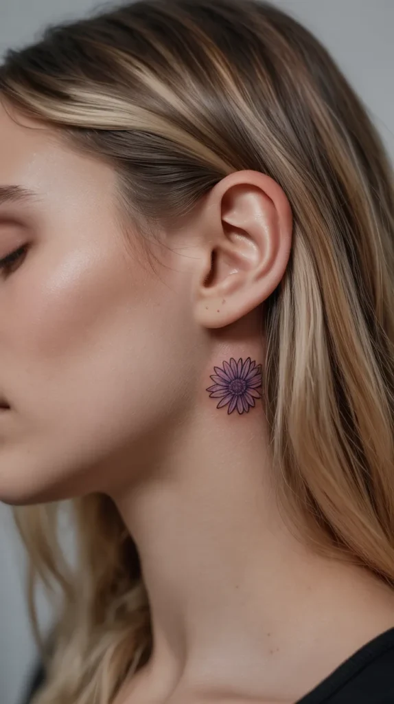 Aster Birth-Flower-Tattoo