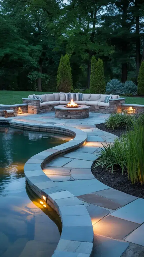 backyard pond ideas large