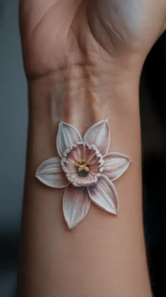 December-Birth-Flower Tattoo