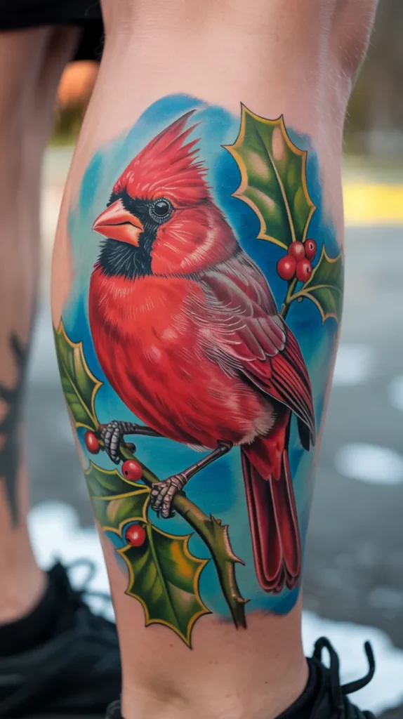 December-Birth-Flower Tattoo