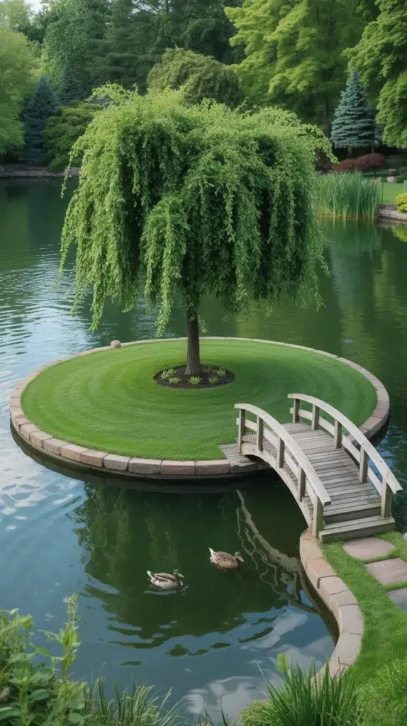 backyard pond ideas large