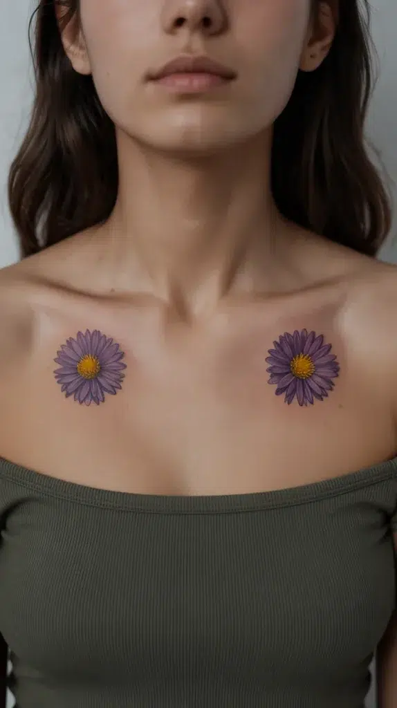 Aster Birth-Flower-Tattoo