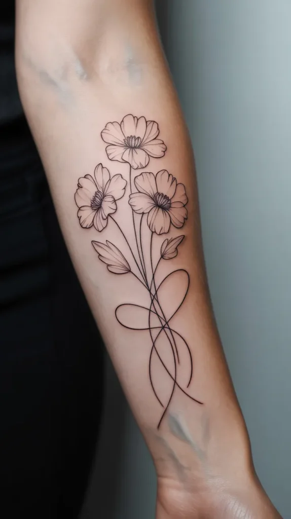 Birth Month-Flower-Tattoo