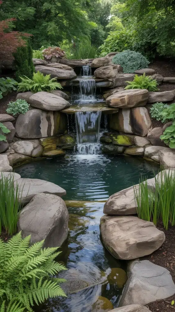 backyard pond ideas large