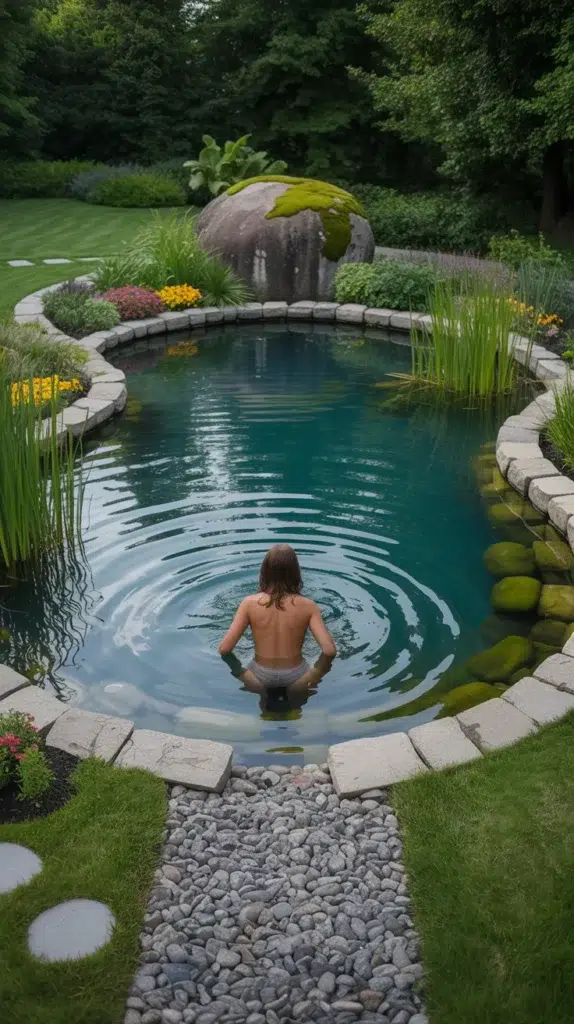 backyard pond ideas large