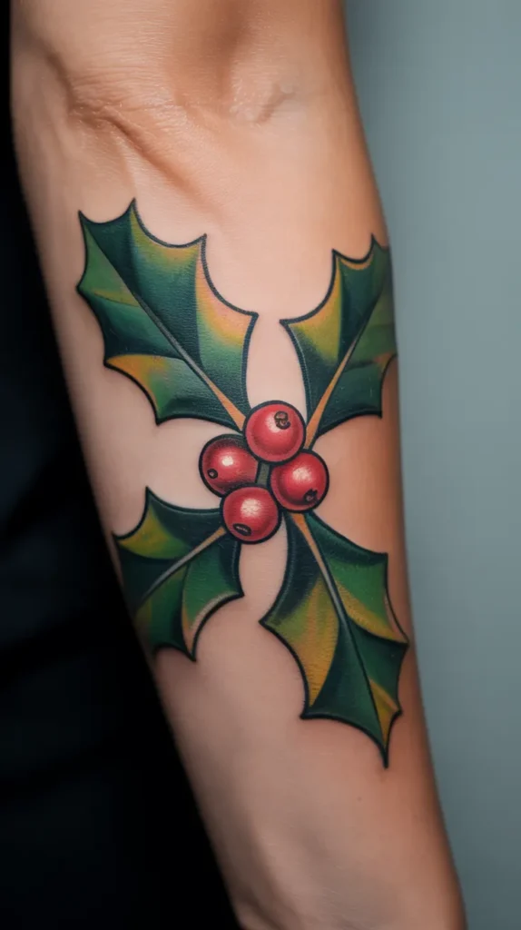December-Birth-Flower Tattoo