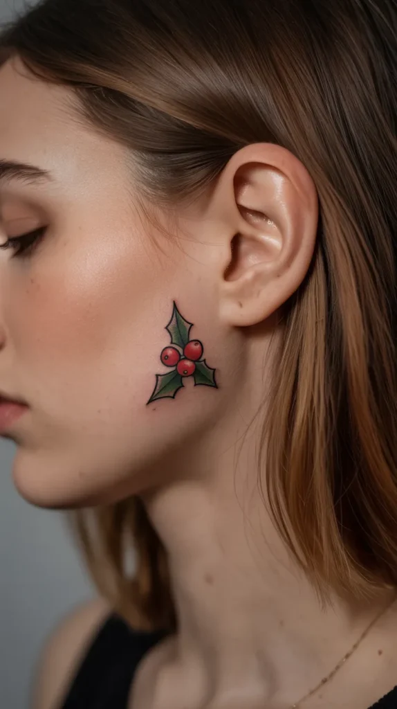 December-Birth-Flower Tattoo