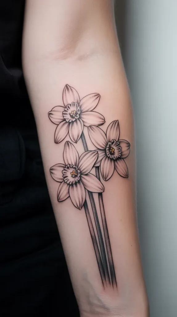 December-Birth-Flower Tattoo