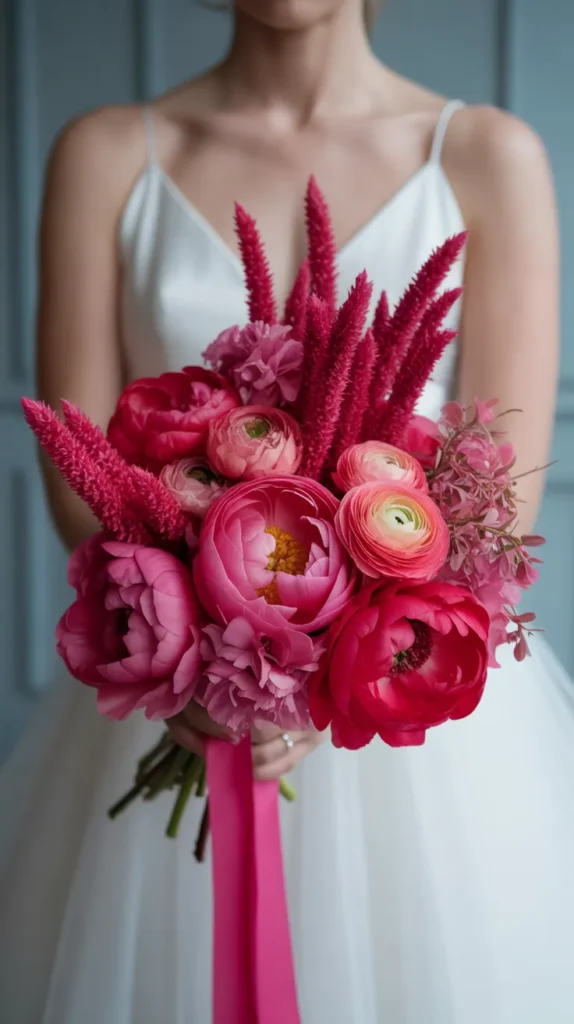 Colorful Wedding Flowers Bouquet