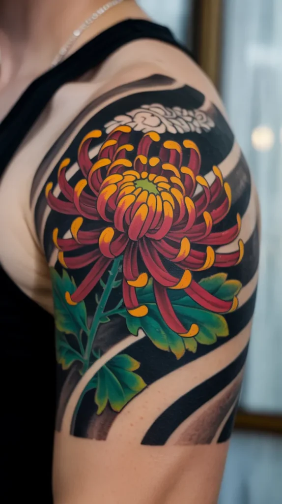 November Birth Flower-Tattoo