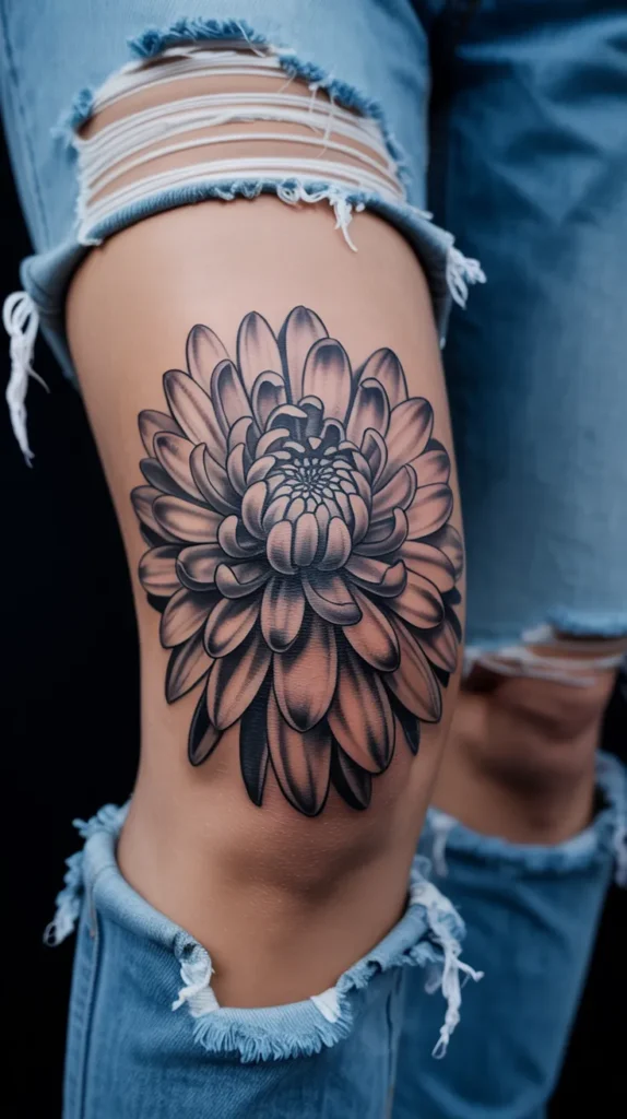 November Birth Flower-Tattoo