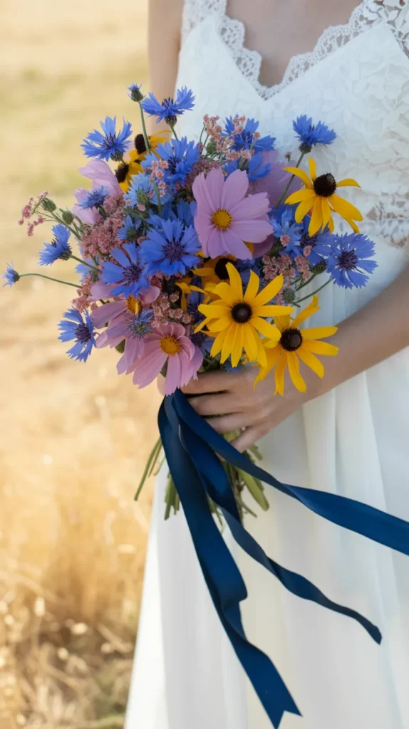Colorful Wedding Flowers Bouquet