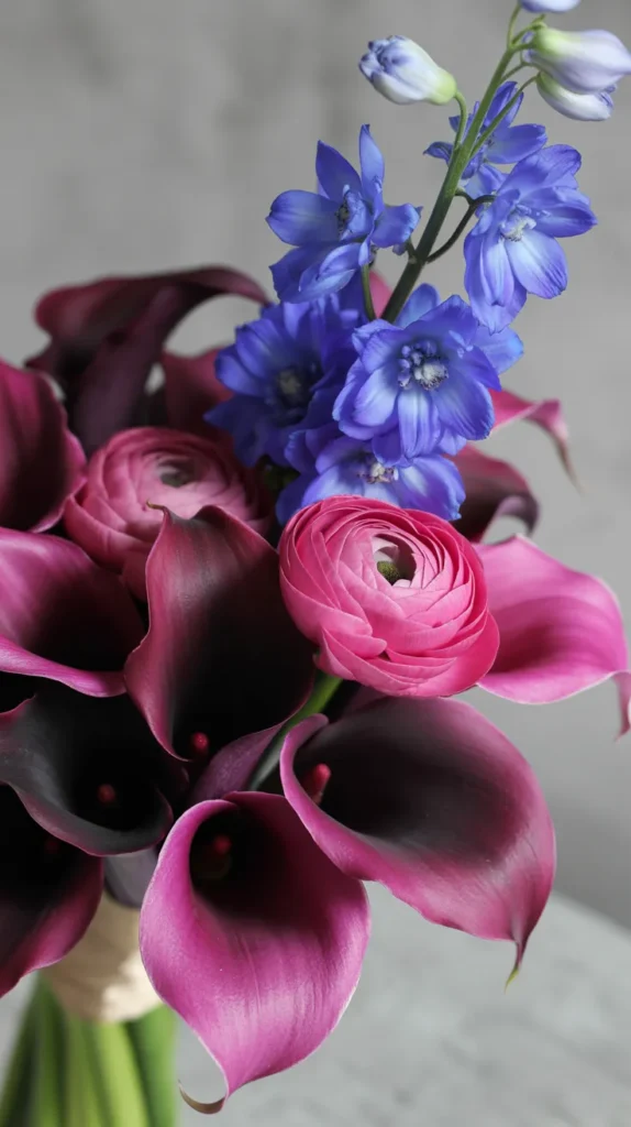 Colorful Wedding Flowers Bouquet