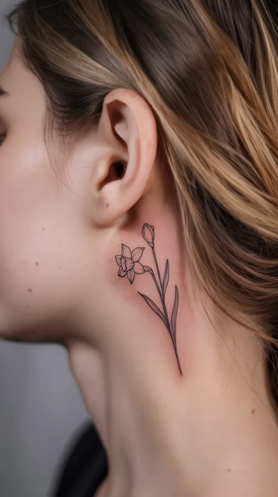 Dainty Birth Flower-Tattoo