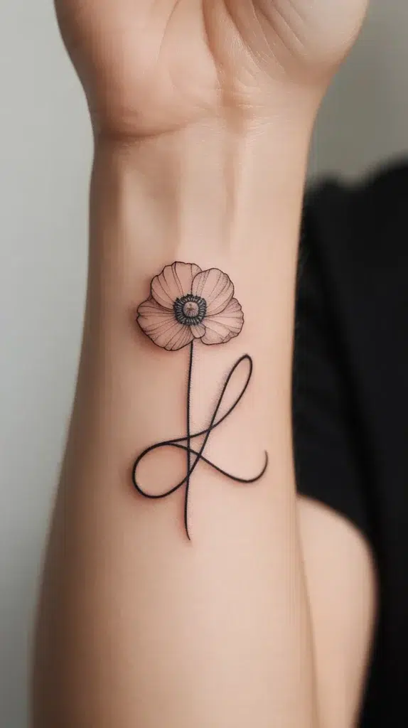 Dainty Birth Flower-Tattoo