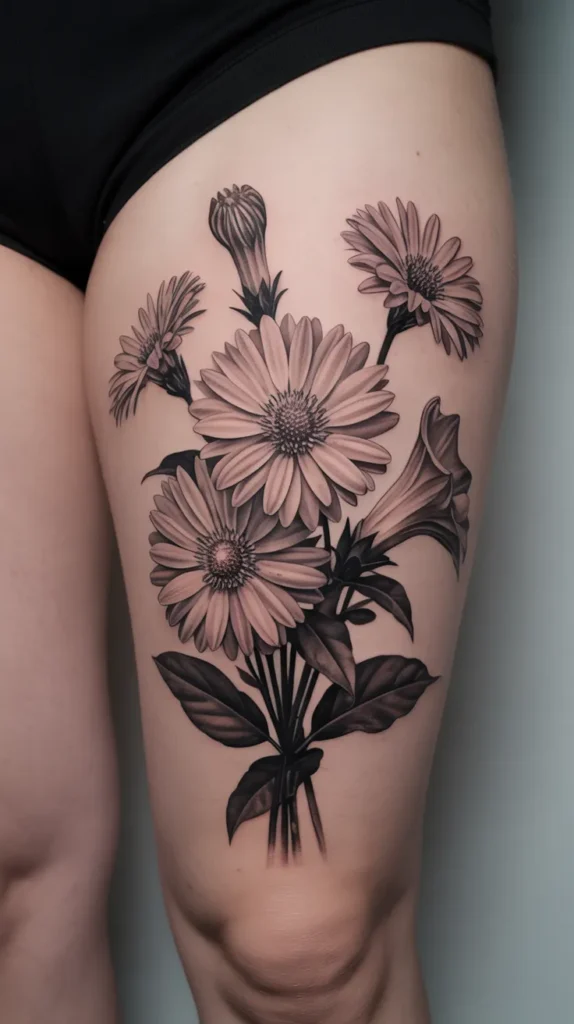 September Birth Flower-Tattoo