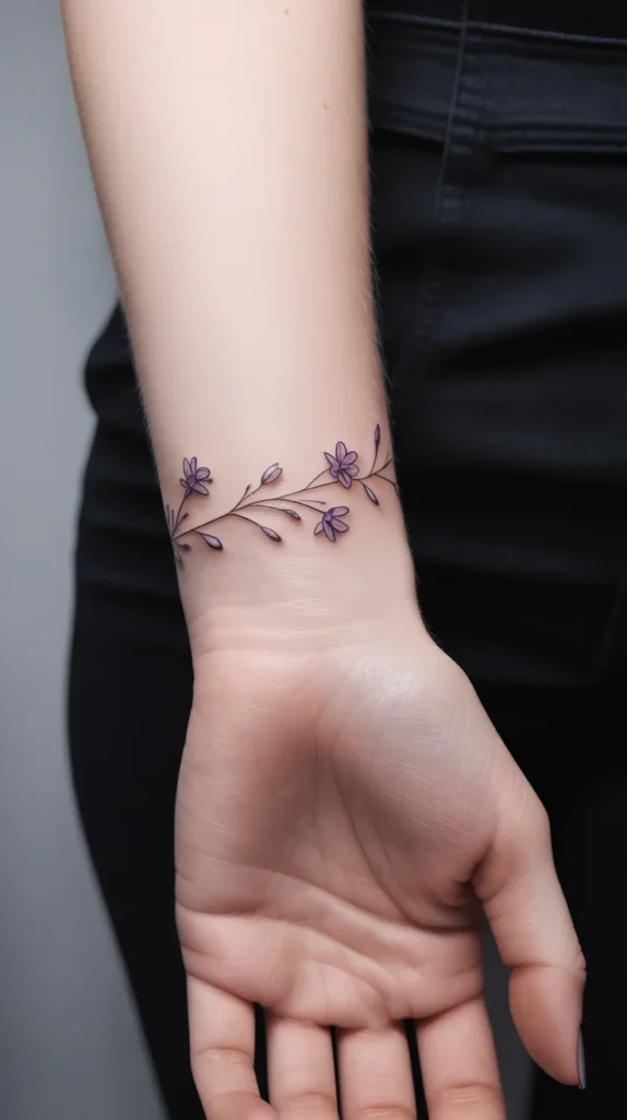 Dainty Birth Flower-Tattoo
