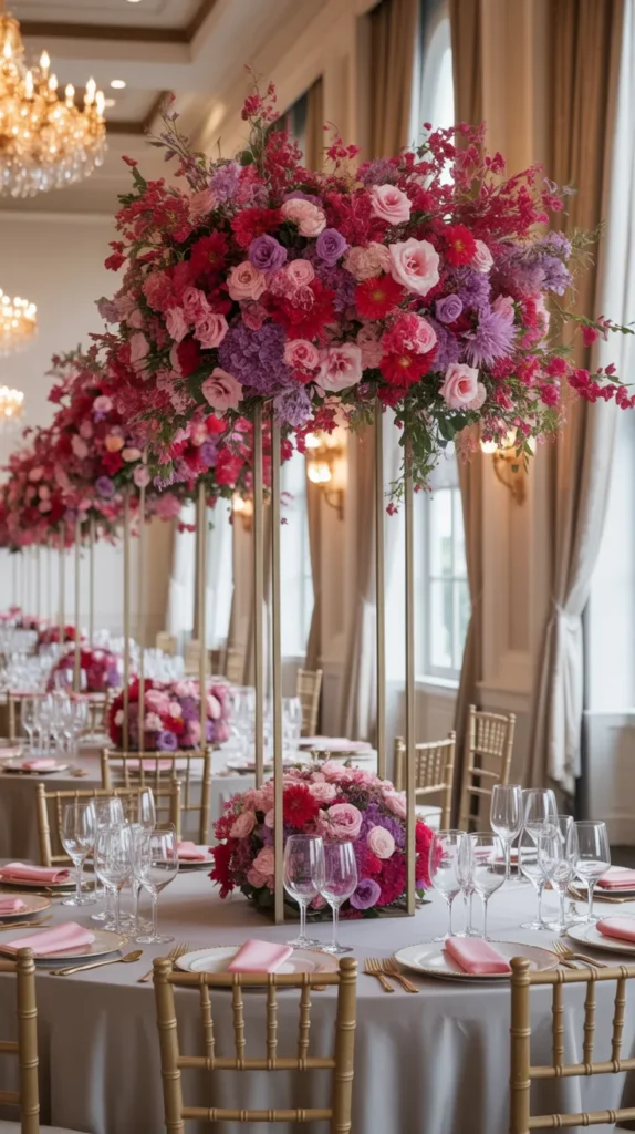 Colorful Flowers-Wedding-Table
