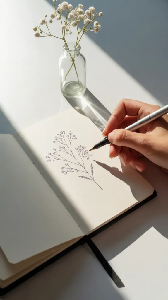 Dainty Birth Flower-Tattoo