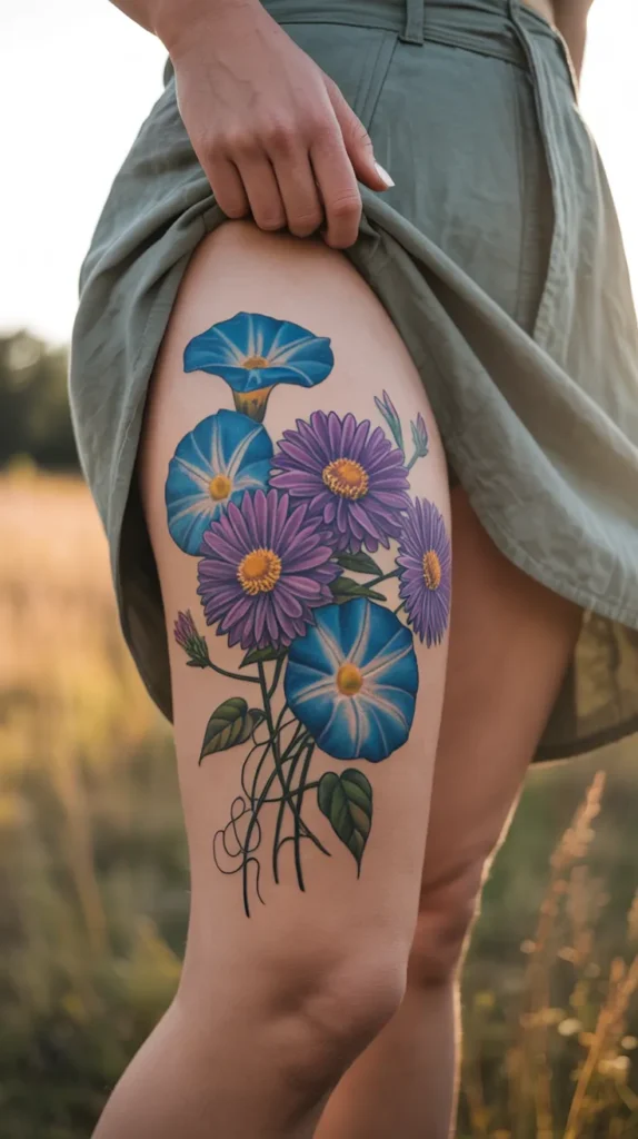 September Birth Flower-Tattoo