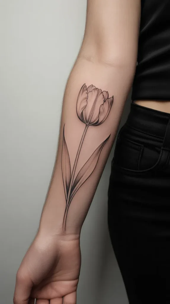 Simple Birth-Flower-Tattoo