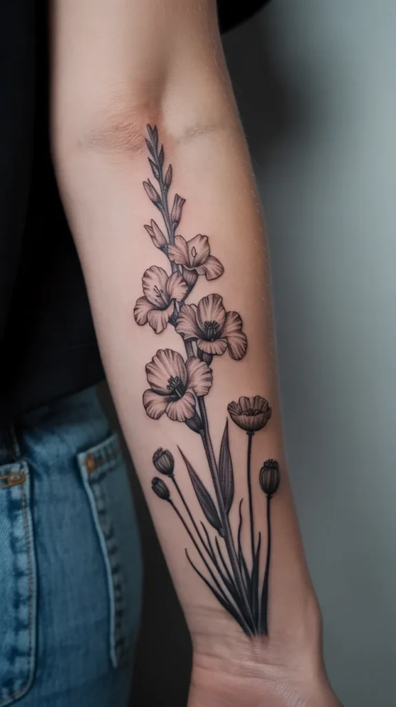 August Birth Flower-Tattoo