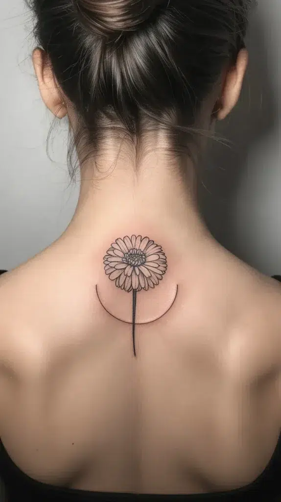Simple Birth-Flower-Tattoo