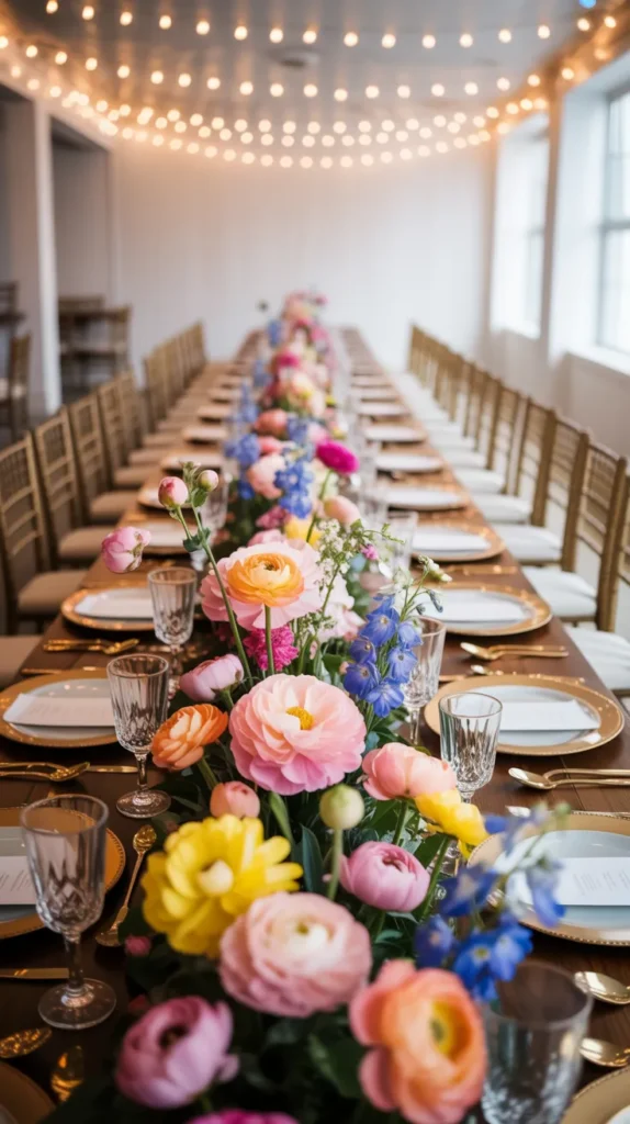 Colorful Flowers-Wedding-Table