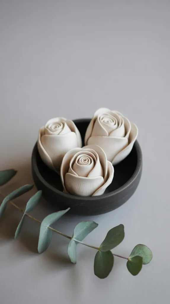 Air Dry Clay Ideas Flowers