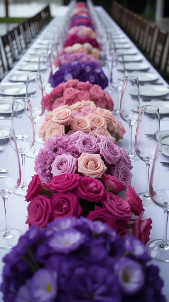 Colorful Flowers-Wedding-Table
