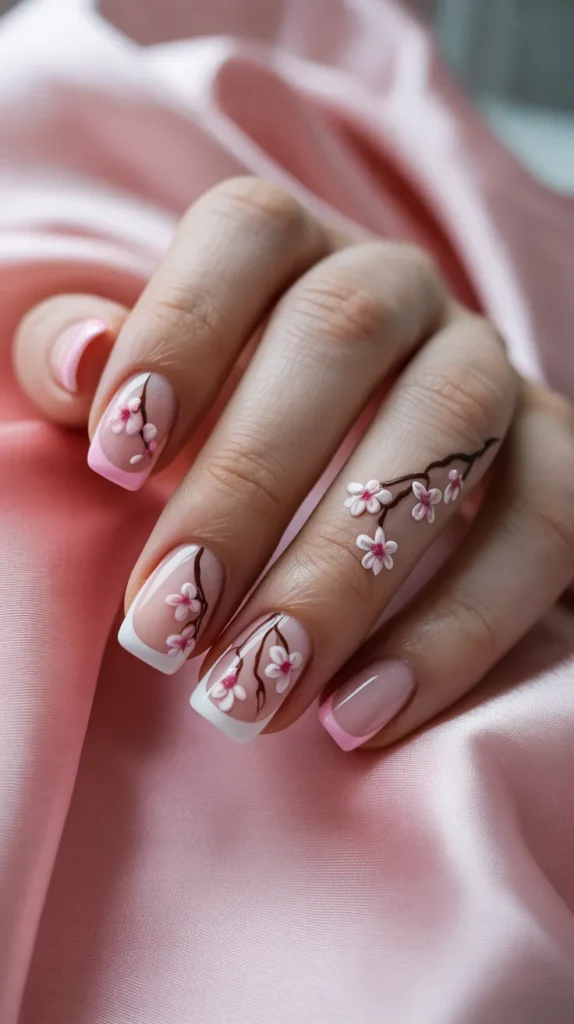 Colorful French-Tip-Nails