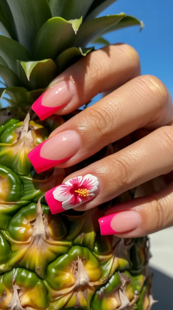 Colorful French-Tip-Nails