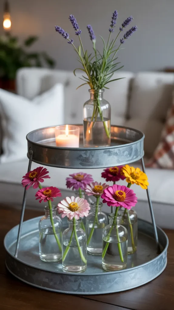 Bud Vases-Colorful-Flowers