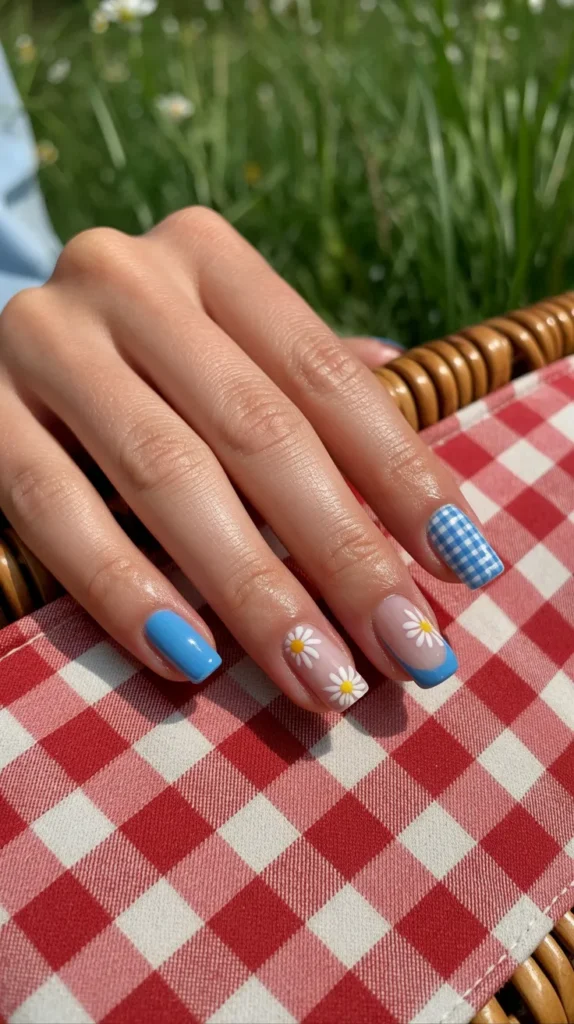 Colorful French-Tip-Nails