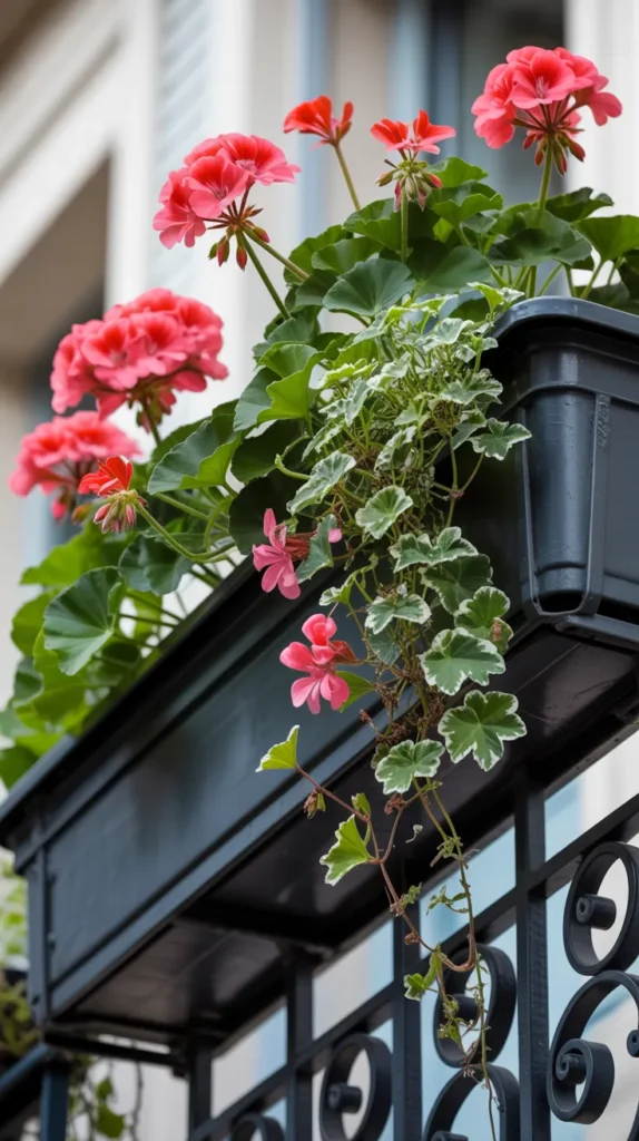French Balcony-Flowers