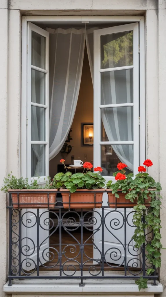 French Balcony-Flowers