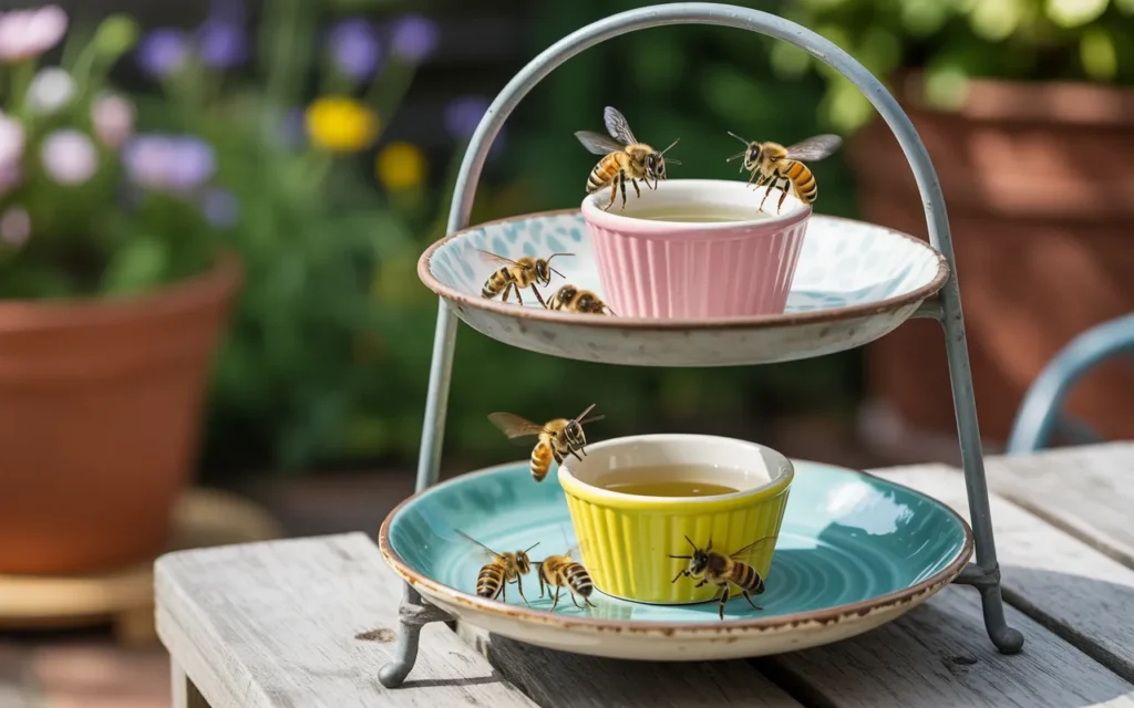 DIY-Bee-Cups-for-Garden