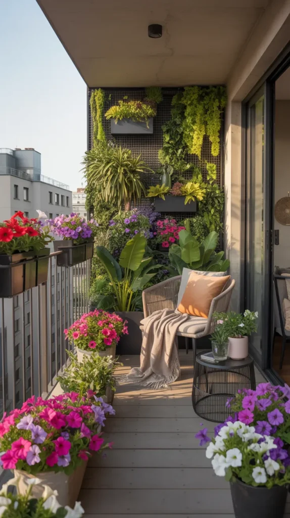 Flowers On Balcony-Apartments