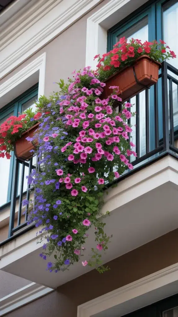 Balcony Flowers Box-Planters