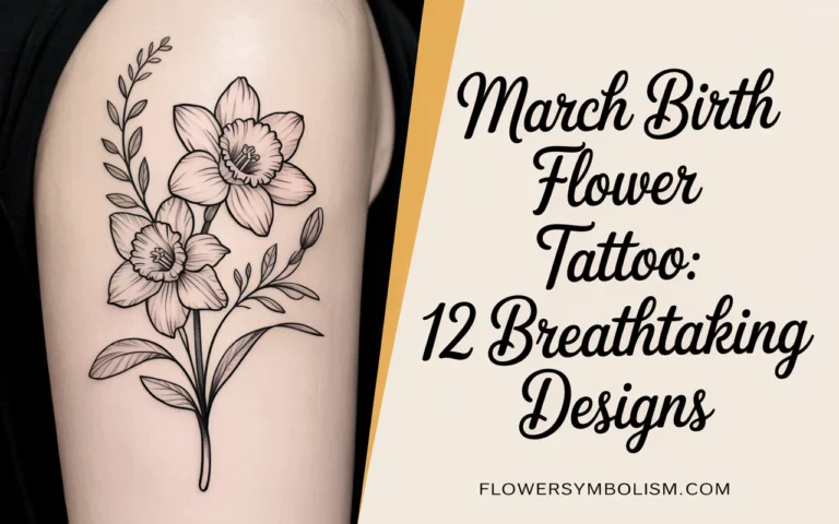 march birth flower tattoo